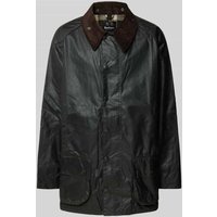 Barbour Jacke mit aufgesetzten Pattentaschen Modell 'BEAUFORT' in Dunkelgruen, Größe 48 von Barbour