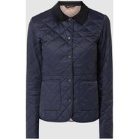 Barbour Steppjacke mit Cordkragen Modell 'Deveron' in Marine, Größe 36 von Barbour