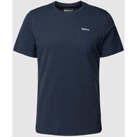 Barbour T-Shirt mit Brusttasche Modell 'Langdon' in Bleu, Größe M von Barbour