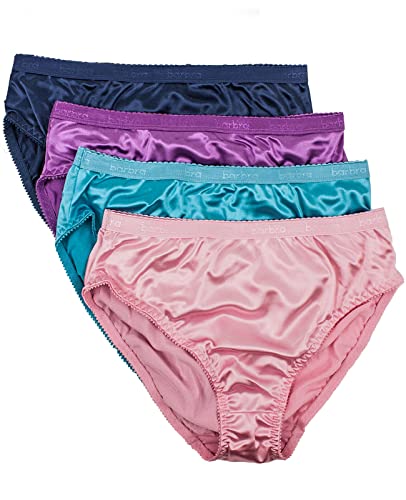 Barbra Damen-Bikini, seidig, sexy, Satin, Größe S – Übergröße, 4 Stück - Traube, 4XL Mehr von Barbra Lingerie