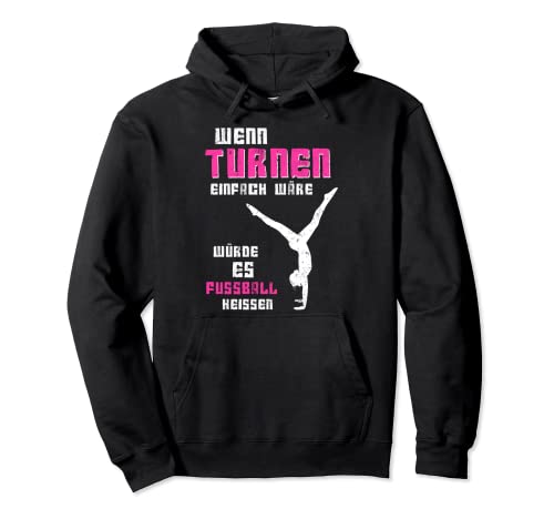 Turnen Turnerin Frauen Sport Turngerät Gymnastics Akrobatik Pullover Hoodie von Barren Turnverein Handstand Geräteturnen Mädchen