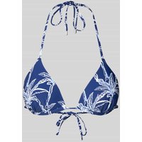 Barts Bikini-Oberteil mit floralem Print Modell 'Enele' in Dunkelblau, Größe 42 von Barts