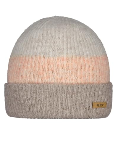 Barts Damen Beanie Suzam Wintermütze mit Streifen 6101 Light Brown 24 von Barts