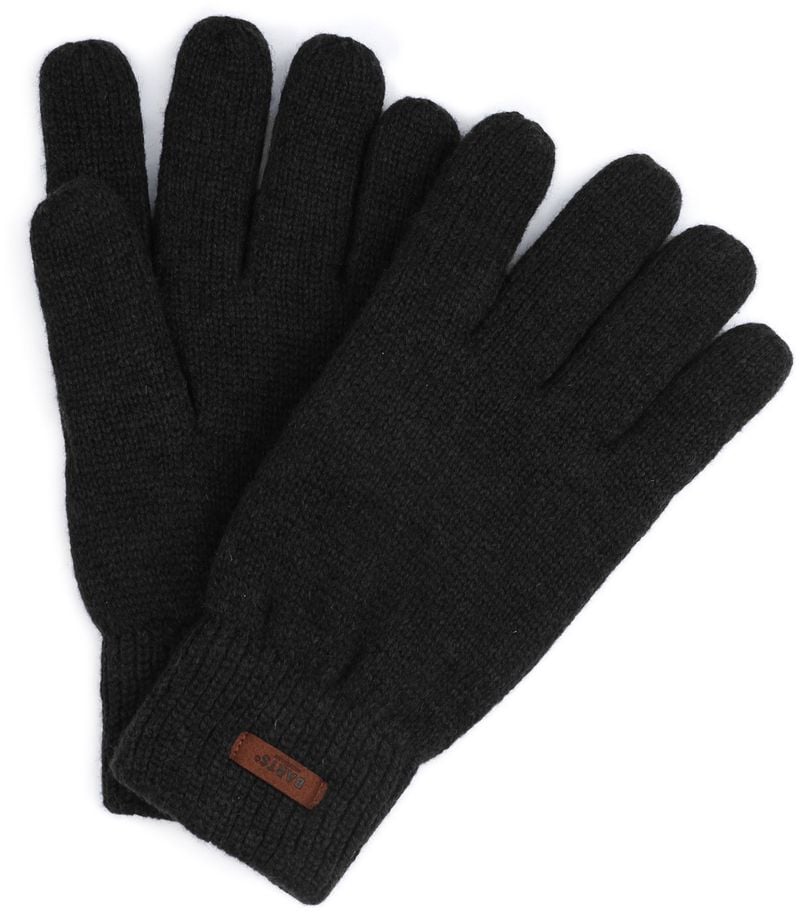 Barts Handschuhe Haakon Lambswool Schwarz - Größe M/L von Barts