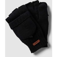 Barts Handschuhe aus Lammawolle mit Label-Detail Modell 'HAAKON' in Black, Größe M/L von Barts