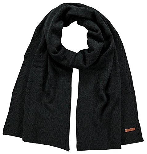 Barts Herren James Scarf Schal, Schwarz (0001-BLACK 001F), One Size (Herstellergröße: Uni) von Barts