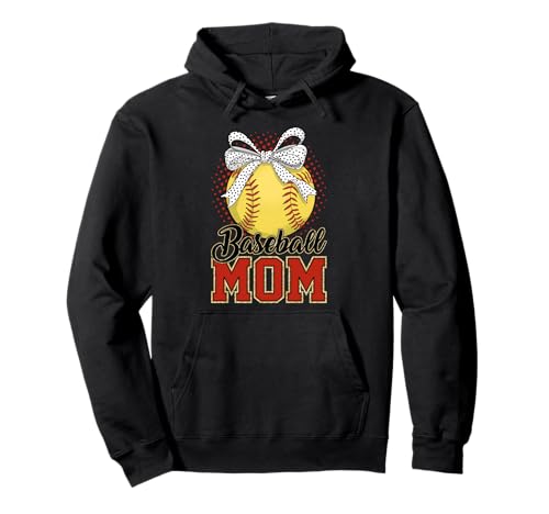 Baseball-Mama Pullover Hoodie Baseball-Mama Pullover Hoodie von Baseball Mom Play Ball Sports Bow Gift Cute Team