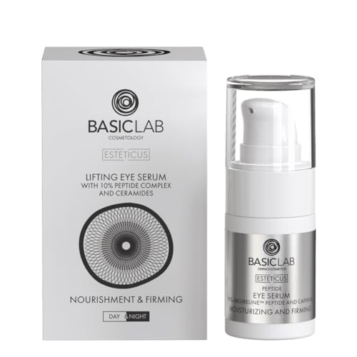 BasicLab Dermocosmetics Lifting-Augenserum | 15 ml | Tag & Nacht, für Frauen, Unter den Augen und Augenlidern, Pflegt und strafft von BasicLab