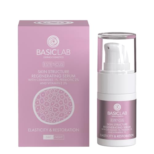 BasicLab Dermocosmetics Regenerierendes und stärkendes Gesichtsserum |15ml | Für Frauen und Männer, Tag und Nacht geeignet | Emulgierendes Serum von BasicLab