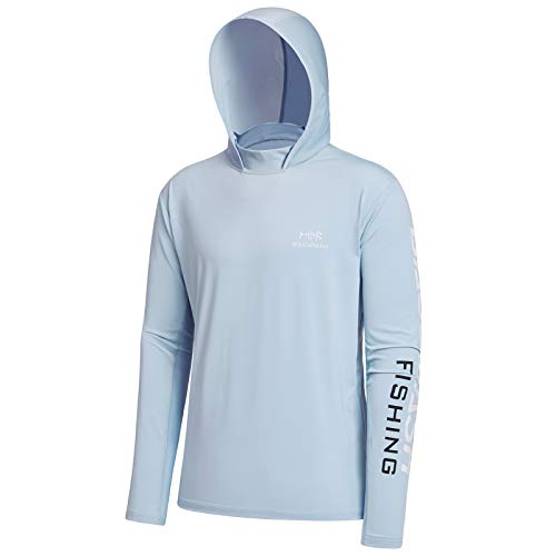 Bassdash Herren Kapuzenpullover Shirt Sonnenschutz UPF50+ UV Pullover Langarm Hoodie für Angeln Rash Guard von Bassdash