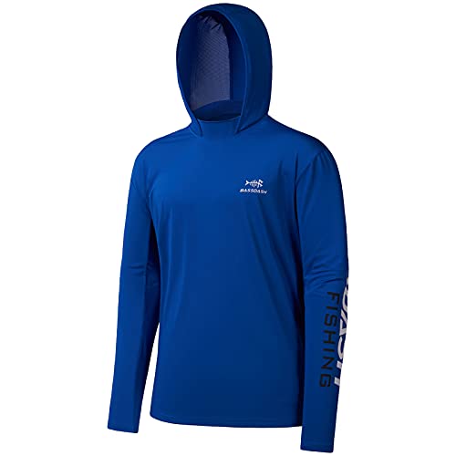 Bassdash Herren Kapuzenpullover Shirt Sonnenschutz UPF50+ UV Pullover Langarm Hoodie für Angeln Rash Guard von Bassdash