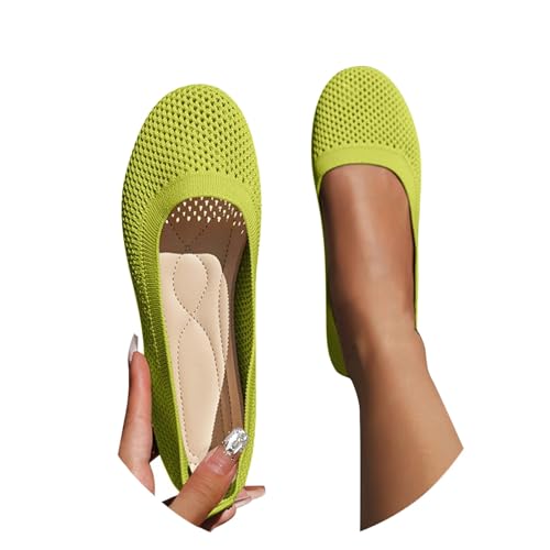 Ballerinas Damen Slip on Bequem Ballerina Schuhe - Runde Zehe Strick Kleid rutschfest Flache Trachtenschuhe Niedriger Keil Dirndl Walking Flats Für Frauen Ballerinas Damen Slip on Bequem Ballerina Schuhe - Runde Zehe Strick Kleid rutschfest Flache Trachtenschuhe Niedriger Keil Dirndl Walking Flats Für Frauen von Bastwahl