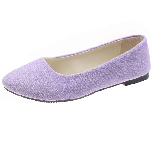 Damen Ballerina Flache Schuhe - Runde Zehe Strick Kleid Niedriger Keil Slip on Dirndl Walking Flats Für Frauen rutschfest Trachtenschuhe Damen Ballerina Flache Schuhe - Runde Zehe Strick Kleid Niedriger Keil Slip on Dirndl Walking Flats Für Frauen rutschfest Trachtenschuhe von Bastwahl