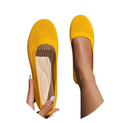 Damen Ballerinas Bequem Slip on Ballerina Schuhe - Niedriger Keil Dirndl Runde Zehe Strick Kleid Walking Flats Für Frauen rutschfest Flache Trachtenschuhe Damen Ballerinas Bequem Slip on Ballerina Schuhe - Niedriger Keil Dirndl Runde Zehe Strick Kleid Walking Flats Für Frauen rutschfest Flache Trachtenschuhe von Bastwahl