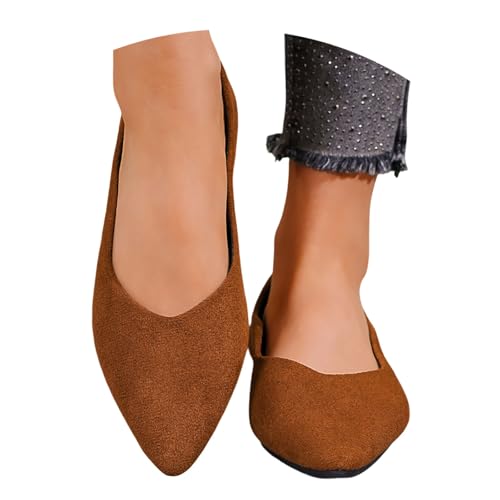 Damen Ballerinas Bequem Slip on Ballerina Schuhe - rutschfest Flache Trachtenschuhe Walking Flats Für Frauen Runde Zehe Strick Kleid Niedriger Keil Dirndl Damen Ballerinas Bequem Slip on Ballerina Schuhe - rutschfest Flache Trachtenschuhe Walking Flats Für Frauen Runde Zehe Strick Kleid Niedriger Keil Dirndl von Bastwahl