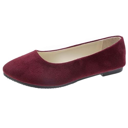 Damen Strick-Ballerinas Mit Rundkappe Flache Slip-On Schuhe - Niedriger Keil Slip on Ballerina Dirndl Runde Zehe Strick Kleid Walking Flats Für Frauen rutschfest Trachtenschuhe Damen Strick-Ballerinas Mit Rundkappe Flache Slip-On Schuhe - Niedriger Keil Slip on Ballerina Dirndl Runde Zehe Strick Kleid Walking Flats Für Frauen rutschfest Trachtenschuhe von Bastwahl