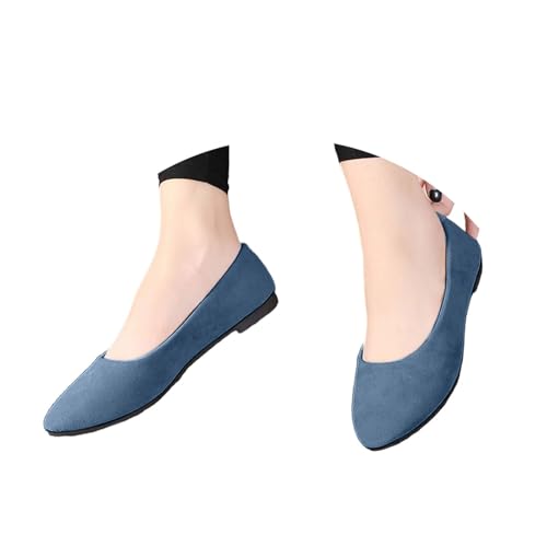 Damen Strick-Ballerinas Mit Rundkappe Flache Slip-On Schuhe - Niedriger Keil Slip on Ballerina Dirndl rutschfest Trachtenschuhe Runde Zehe Strick Kleid Walking Flats Für Frauen Damen Strick-Ballerinas Mit Rundkappe Flache Slip-On Schuhe - Niedriger Keil Slip on Ballerina Dirndl rutschfest Trachtenschuhe Runde Zehe Strick Kleid Walking Flats Für Frauen von Bastwahl