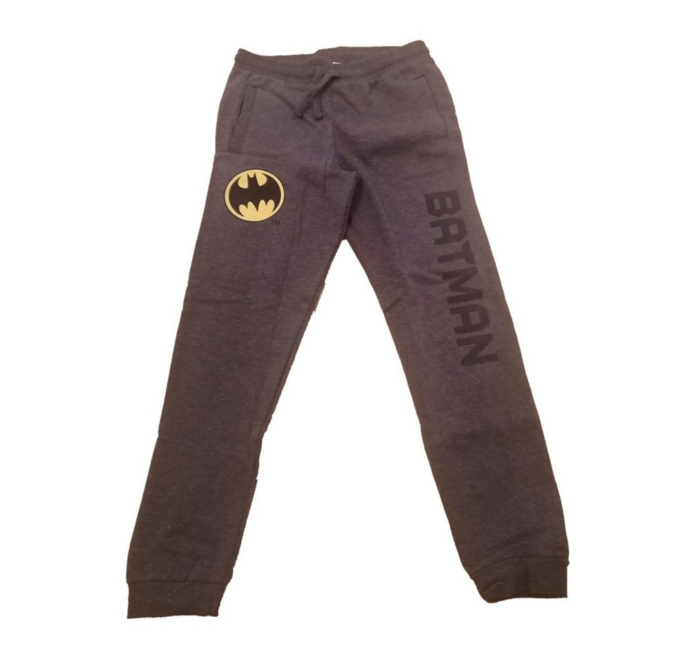 Batman Jogginghose Jogginghose für Kinder mit Batman-Logo - Dunkelgrau mit gelbem Logo von Batman