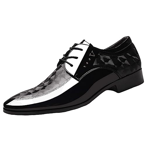 Battnot Herren Anzugschuhe Klassischer Business Lederschuhe Schuhe Derby Oxfords Hochzeit Schuhe Anzugschuhe Herren Schnürschuhe Klassischer Business Derby Formell Business Casual Schuhe von Battnot