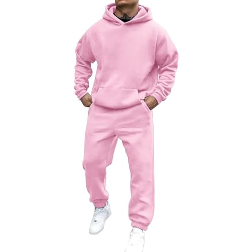 Battnot Jogginganzug Herren Sportbekleidung Trainingsanzug Herren Einfarbig Hoodie Mit Kapuze Langarm Mit Taschen Hausanzug 2-Teilig Kapuzenpullover Jogginghose Jogginganzug Set Klassisch Sportanzug Battnot Jogginganzug Herren Sportbekleidung Trainingsanzug Herren Einfarbig Hoodie Mit Kapuze Langarm Mit Taschen Hausanzug 2-Teilig Kapuzenpullover Jogginghose Jogginganzug Set Klassisch Sportanzug von Battnot