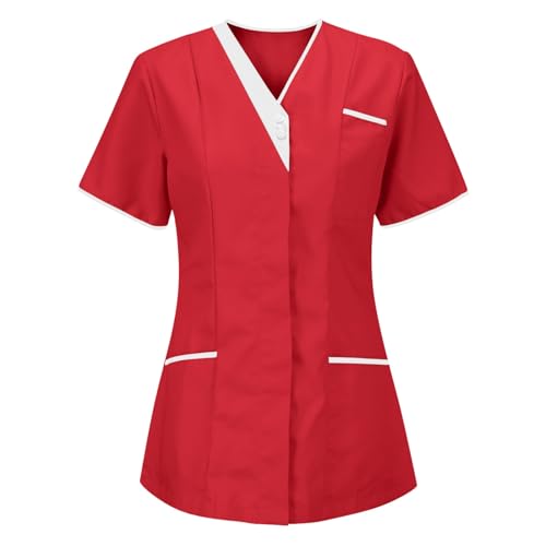 Battnot Kasack Damen Pflege Günstig, Schlupfkasack Kasaks Damen Altenpflege Schlupfhemd Bluse Kurzarm V-Ausschnitt Tshirts Uniform Berufsbekleidung Arbeitskleidung Krankenschwester Kleidung Battnot Kasack Damen Pflege Günstig, Schlupfkasack Kasaks Damen Altenpflege Schlupfhemd Bluse Kurzarm V-Ausschnitt Tshirts Uniform Berufsbekleidung Arbeitskleidung Krankenschwester Kleidung von Battnot
