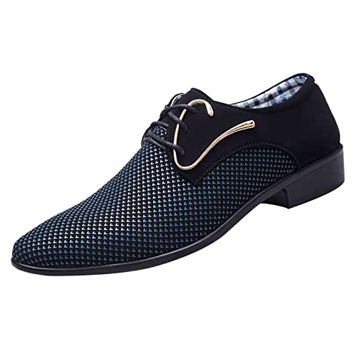 Battnot Lederschuhe für Herren Casual Lederschuhe Klassischer Hochzeit Herrenschuhe Rutschfest Leder Hochzeit Brogue Schwarz Braun Lackschuhe Derbyschuhe Hochzeitsschuhe Derby Schnürschuhe Rutschfeste von Battnot