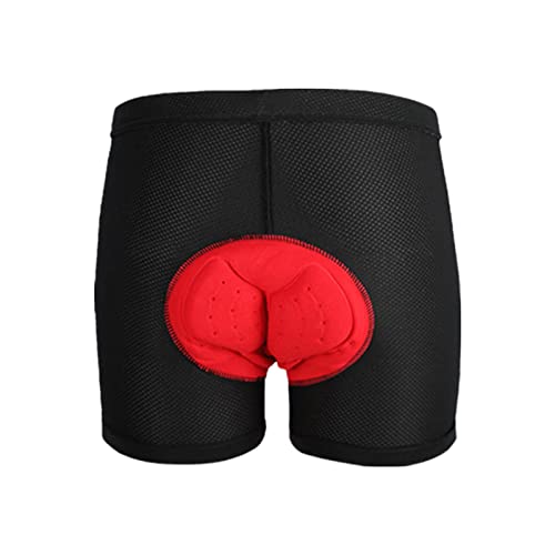 Battnot Radlerhose Damen Herren Unisex Fahrradhosen Bequeme Unterhose Gepolsterte Schnelltrockende Radunterhose Kurz Radsportshorts Elastische Atmungsaktive Sitzpolster 3D Radhose Polster Sitzpolster von Battnot