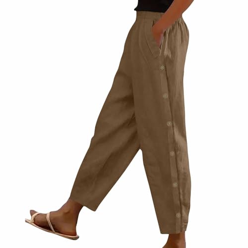 Musselin Hose Damen Lang Leichte Sommerhose - Leinenhose Freizeithose Stretch Baumwolle Elegant Leinenhose Damen Sommerhose Damenmode Sale Stoffhose Freizeithose Jogginghose mit Taschen Musselin Hose Damen Lang Leichte Sommerhose - Leinenhose Freizeithose Stretch Baumwolle Elegant Leinenhose Damen Sommerhose Damenmode Sale Stoffhose Freizeithose Jogginghose mit Taschen von Battnot