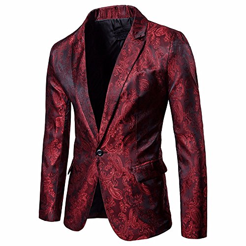 Sakko Herren Slim Fit Sportlich Anzugjacke Herren Blazer für Business Hochzeit Freizeit Herren Sakko Blazer Hochzeit Smoking Einfarbig Modern Anzugjacke für Hochzeit Party Abschluss Business von Battnot