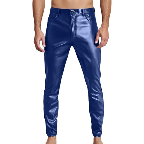 Bauzuoyo Lederhose Herren Wetlook Lack Leder Lang Motorrad Hosen Slim fit Stretch Kunstlederhose Anzughose mit Bügelfalte Metallic Leggings Tights Erotik Pants Mottoparty Nachtclub Clubwear Bauzuoyo Lederhose Herren Wetlook Lack Leder Lang Motorrad Hosen Slim fit Stretch Kunstlederhose Anzughose mit Bügelfalte Metallic Leggings Tights Erotik Pants Mottoparty Nachtclub Clubwear von Bauzuoyo