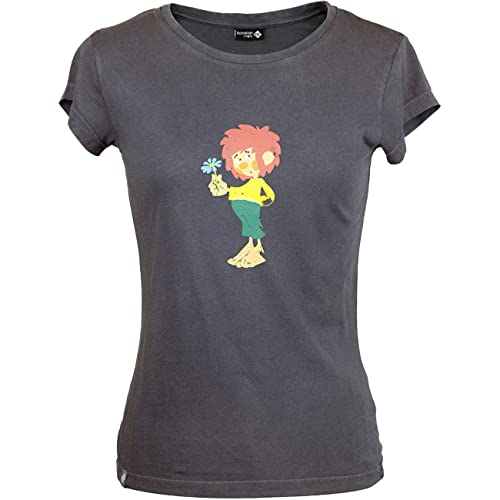 Bavarian Caps Damen Pumuckl Blume T-Shirt, anthrazit, XS von Bavarian Caps