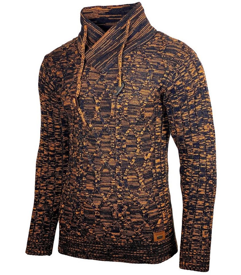 Baxboy Strickpullover Baxboy Herren Meliert Pullover Stehkragen Winter-Freizeit Pulli B-292 von Baxboy