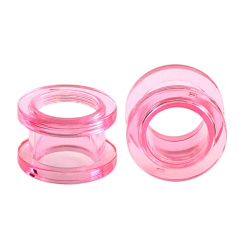 Bcughia Acryl Ohr Plug 8mm Ohrringe Herren Tunnel Rosa Reifen Tunnel Plug Ohr Set, 2 Stück von Bcughia