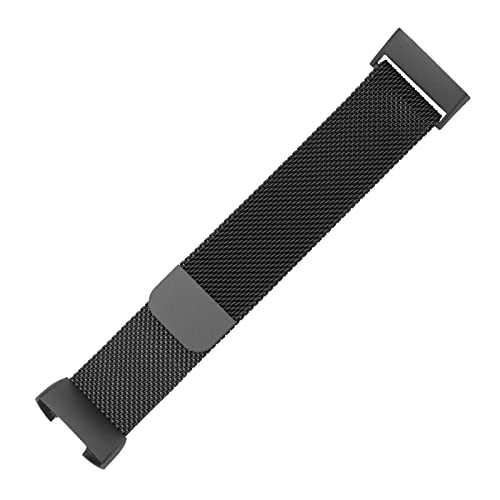 Be In Your Mind Uhrenarmband Ersatz Kompatibel mit Fitbit Charge 3/3 SE Charge 4/4 SE Edelstahl Magnetisches Uhrenarmband Verstellbares Armband S/L, Large, Edelstahl von Be In Your Mind