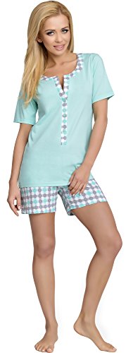 Be Mammy Damen Schlafanzug Stillpyjama J5ST3N2 (Minze, L) von Be Mammy