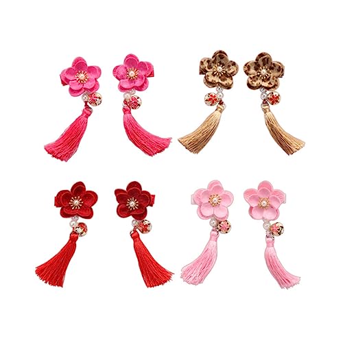 Beatifufu 1 Paar Chinesische Haarspange Haarschmuck Mit Quasten Vintage Haarnadel Im Chinesischen Stil Kostüm Klassische Haarspange Baby Hanfu Cos Haarschmuck Mädchen Asien Die Blumen von Beatifufu