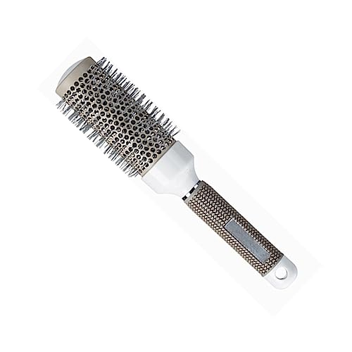 Beatifufu Föhnbürste 1-Teilige Reihe Vollrund Heiße Lockenbürste Damen-Lockenkamm Damen-Haarkamm Mini-Kamm Runde Haarbürste Mini-Haarbürste Graue Styling-Bürste Major Miss Hair Teasing-Kamm von Beatifufu