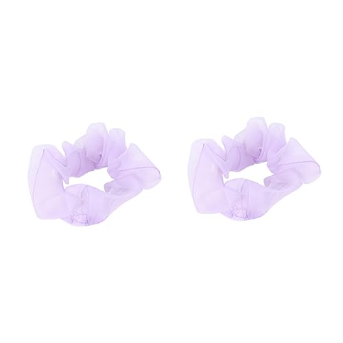 Beatifufu 5St Organza-Haargummi Haarbänder für Damen Satinschals Haarschmuck für bindet Haare Pferdeschwanzhalter Elastizität Kugelkopf Gummiband Haarseil Kopfbedeckung von Beatifufu