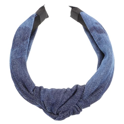 Beatifufu Denim Stirnband Knoten Haarreifen Damen Haarreifen Geknotete Haarreifen Damen Knoten Stirnbänder Haar Accessoire Für Frauen Denim Knoten Stirnbänder Damen Kopfschmuck von Beatifufu