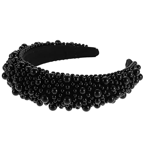 Beatifufu Schwammperlen Stirnband Damen Kopfschmuck Zubehör Stirnband Für Mädchen Retro Stil Haarband Mode Haarband Damen Haarreifen Dekoratives Haarband Mädchen Haarschnitt Dekor von Beatifufu