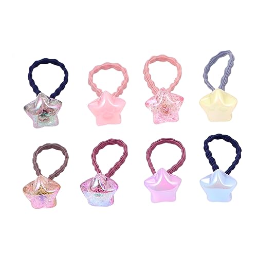 20 Stück Haargummi Haargummis Für Mädchen Haar Pferdeschwanz Stern Haargummis Seile Haargummi Seile Scrunchie Scrunchy Haargummis Mädchen Pferdeschwanzhalter Haarseil Stretch Beaupretty von Beaupretty