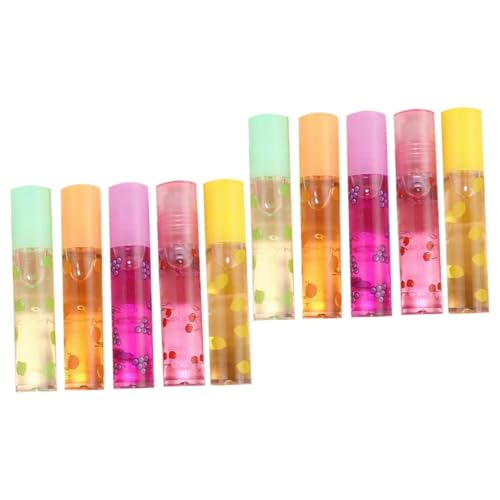 Beaupretty 10 Stk Lippenbalsam Aus Früchten Lipgloss Für Mädchen 10-12 Feuchtigkeitsspendender Lipgloss Lippenbalsam Für Mädchen Kind Wasser-doodle Farblos Kunststoff Essstäbchen von Beaupretty