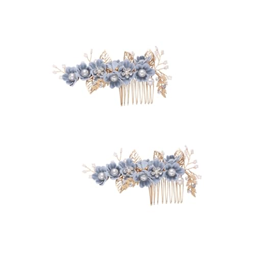 Beaupretty 2 Stk Haarschmuck für die Braut Brautjungfer Haarkamm Haarschmuck aus Perlen Haarschmuck für den Abschlussball Tiara Brautkamm Brauthaarkamm Hochzeit Kopfbedeckung Zubehör Fräulein von Beaupretty