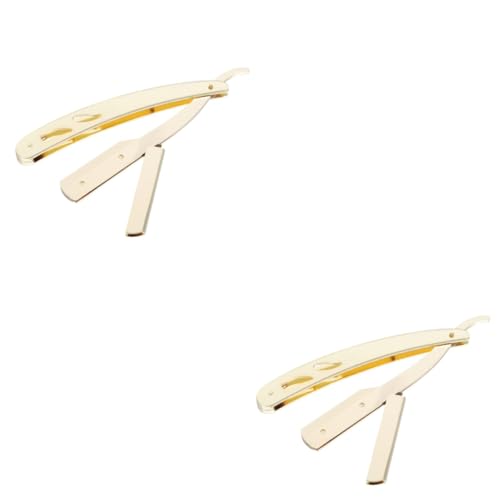 Beaupretty 2 Stk Rasierer on shave razor die haarschneidemaschine hairclipper bartpflege set Bartschneider zum Rasieren Haarschneider Bartschneidewerkzeug Rasiermesser Rostfreier Stahl Golden Beaupretty 2 Stk Rasierer on shave razor die haarschneidemaschine hairclipper bartpflege set Bartschneider zum Rasieren Haarschneider Bartschneidewerkzeug Rasiermesser Rostfreier Stahl Golden von Beaupretty