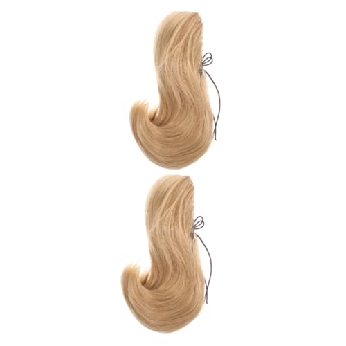 Beaupretty 2St Pferdeschwanz-Haarspange Haarspangen Haarklammer Clip-on-Pferdeschwänze für Frauen Zopfhaar-Accessoires kurz Haarnadel Perücke Clip im Pferdeschwanz Mädchen pp von Beaupretty