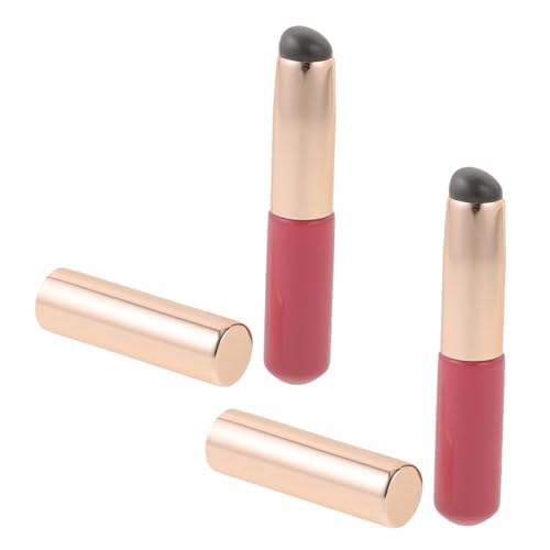 Beaupretty 2st Lippenbürste Lipgloss-applikatoren Eyeliner-pinsel Lippenbalsam-applikator Lippenstäbe Applikatoren Für Lipgloss Lidschatten Pinsel Make-up Metall Concealer Reisen Lippenstift von Beaupretty