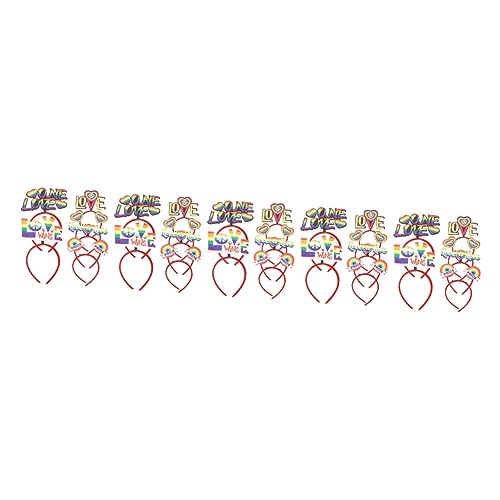 Beaupretty 30 Stk Pride Month Stirnband Diademe Für Mädchen Regenbogen-liebes-stirnband Regenbogen-stirnbänder Für Frauen Regenbogen-partydekorationen Lgbt-stirnband Mann Stoff Haar Kopf von Beaupretty