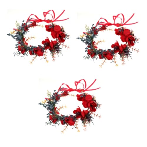 Beaupretty 3St Weihnachtskranz Tiara Haarbänder für Mädchen bandana stirnband weihnachtsdeko kopfschmuck festival haarschmuck Haarband Weihnachtsgirlande Blumengirlande Stirnband rot Beaupretty 3St Weihnachtskranz Tiara Haarbänder für Mädchen bandana stirnband weihnachtsdeko kopfschmuck festival haarschmuck Haarband Weihnachtsgirlande Blumengirlande Stirnband rot von Beaupretty