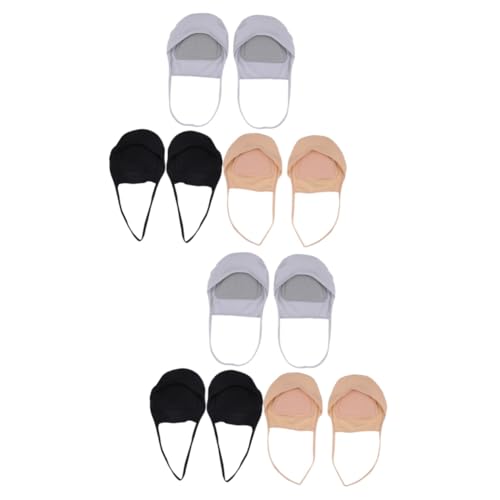 Beaupretty 6 Paare Unsichtbare Strumpfbandpolster Sandalensocken Damen Zehenlose Socken Für Frauen Damen Flache Schuhe Damen Pumps Loafer-socken High Heels Bodenmatte Fräulein Nylon von Beaupretty