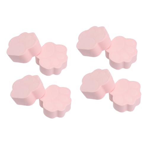 Beaupretty 8st Puderquaste Schwämme Zum Reinigen Punktierter Schwamm Make-up-puff Schwamm-applikator Kosmetische Keile Schminkkeile Rosa Make-up Luftkissen Hydrophiler Nicht-latex Lidschatten von Beaupretty